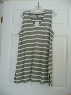 J JILL WEAREVER COLLECTION SLEEVELESS V-NECK TUNIC NWT